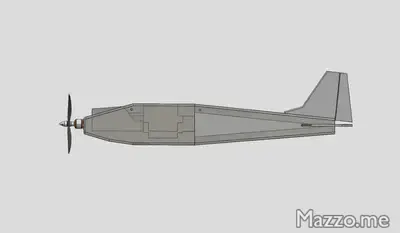 Fuselage CAD model.