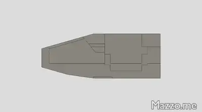 Internal fuselage CAD model.