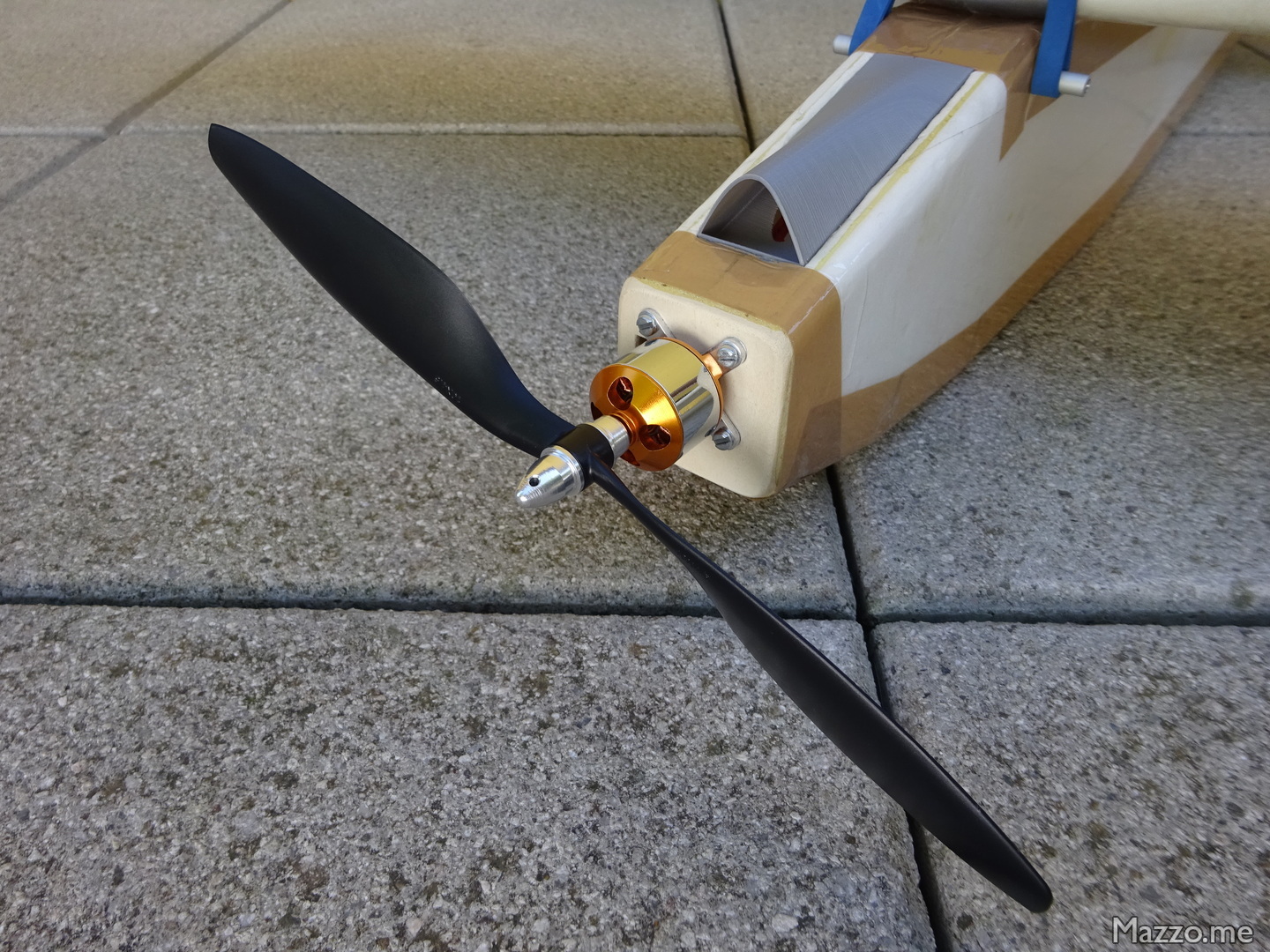 Motor and propeller. Motor and propeller